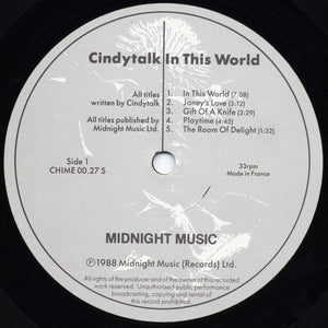 Cindytalk - In This World Vinyl Record