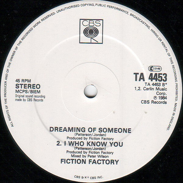Fiction Factory - All Or Nothing (Extended Version) - 1984