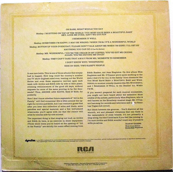 Archie & Edith - Side By Side - 1973