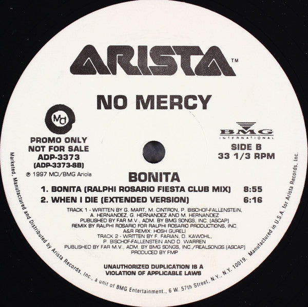 No Mercy - Bonita - 1997