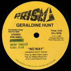 Geraldine Hunt - No Way - 1980