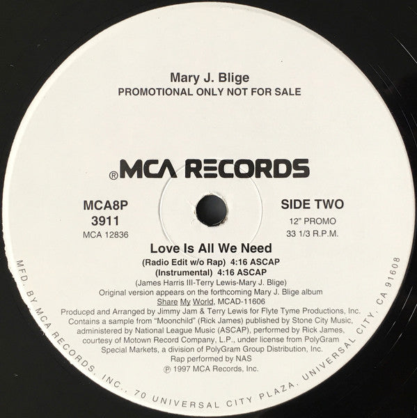 Mary J. Blige - Love Is All We Need