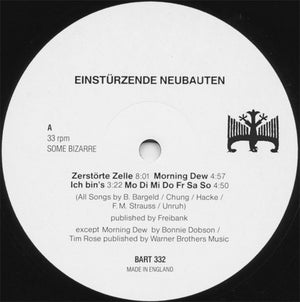 Einstürzende Neubauten - Fuenf Auf Der Nach Oben Offenen Richterskala Vinyl Record