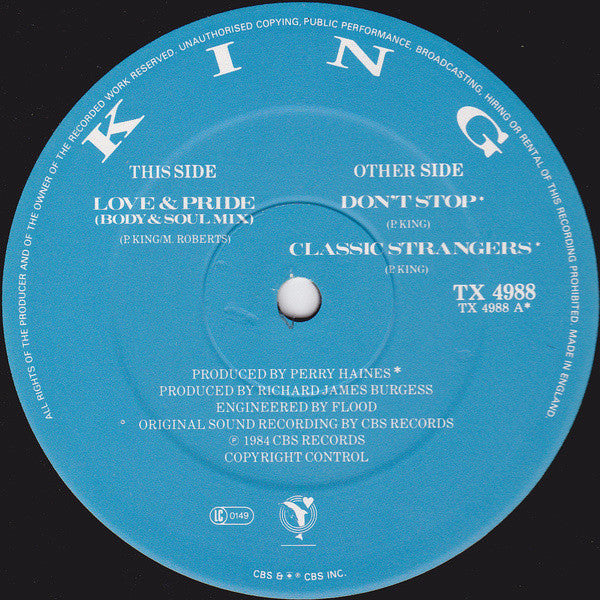 King - Love & Pride (Body & Soul Mix) - 1984