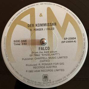 Falco - Der Kommissar / Zuviel Hitze - 1982