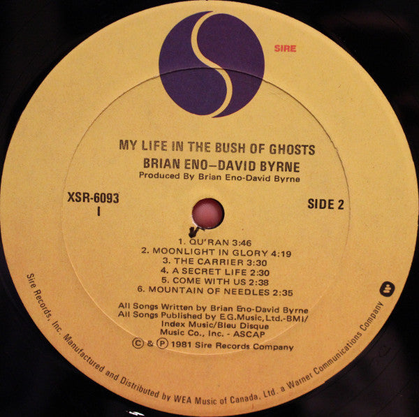 Brian Eno - David Byrne - My Life In The Bush Of Ghosts - 1981