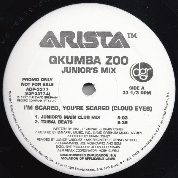 Qkumba Zoo - I'm Scared, You're Scared (Cloud Eyes) (Junior's Mix) - 1997