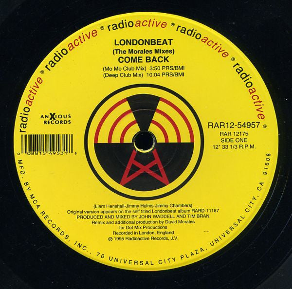 Londonbeat - Come Back (The Morales Mixes) - 1995