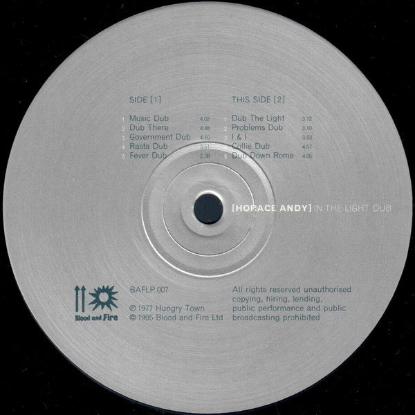 Horace Andy - In The Light Dub - 1995