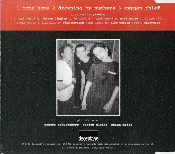 Placebo - Come Home (CD) - 1996