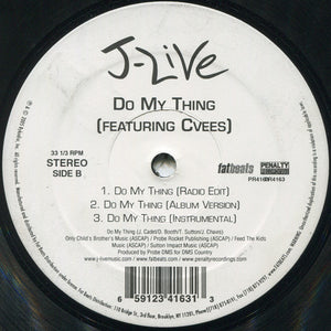 J-Live - Harder / Do My Thing