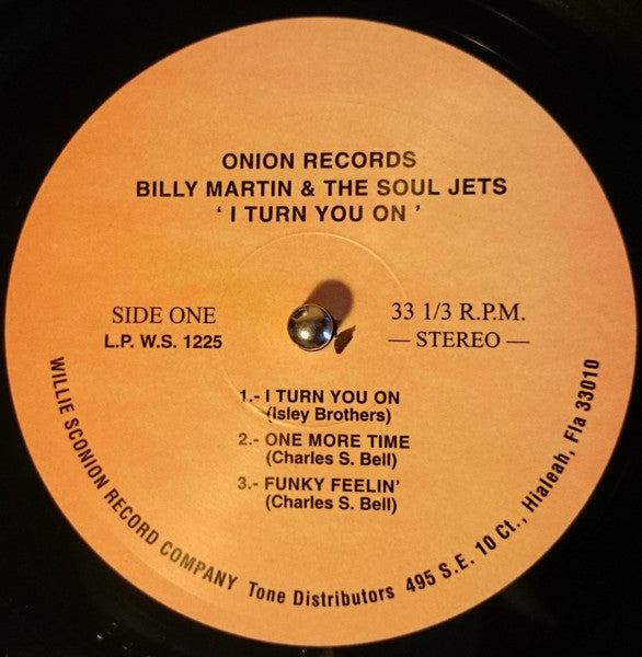 Billy Martin & The Soul Jets - I Turn You On -
