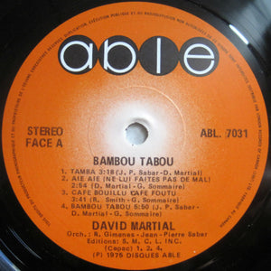 David Martial - Bambou Tabou - 1975