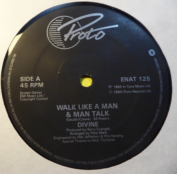 Divine - Walk Like A Man - 1985