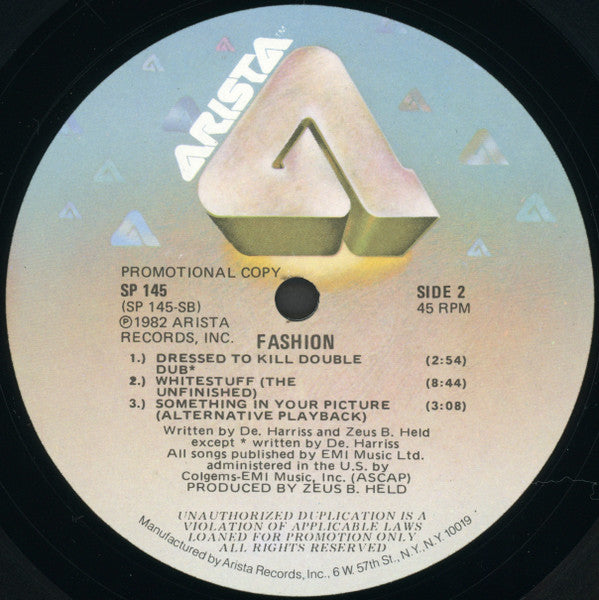 Fashion - Love Shadow - 1982