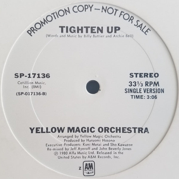 Yellow Magic Orchestra - Tighten Up - 1980