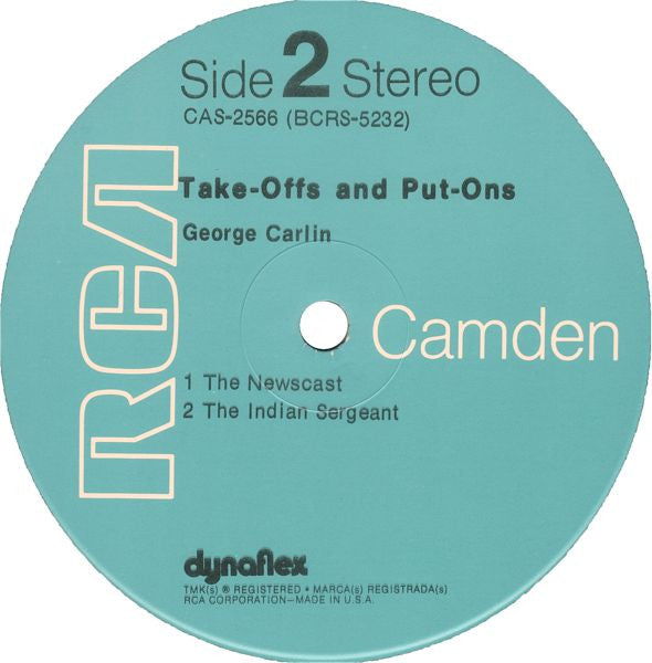 George Carlin - Take-Offs & Put-Ons - 1972