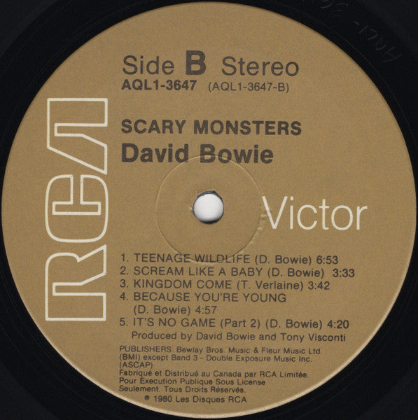 David Bowie - Scary Monsters - 1980