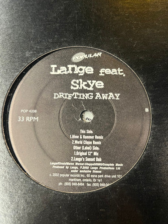 Lange - Drifting Away - 2002