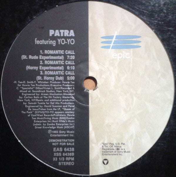 Patra Featuring Yo-Yo - Romantic Call - 1993