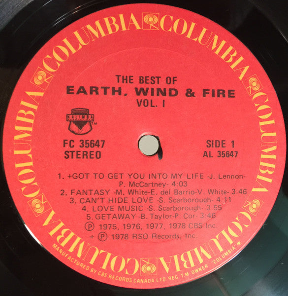 Earth, Wind & Fire - The Best Of Earth, Wind & Fire Vol. I