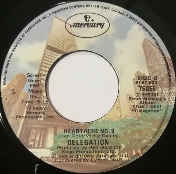 Delegation - Welcome To My World / Heartache No.9 - 1980