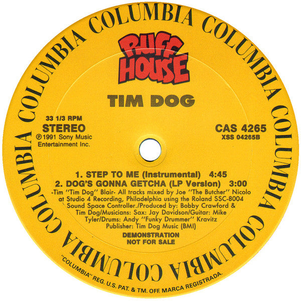 Tim Dog - Step To Me / Dog's Gonna Getcha - 1991