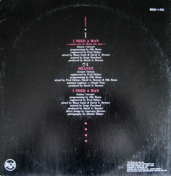 Eurythmics - I Need A Man - 1987