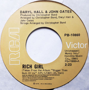 Daryl Hall & John Oates - Rich Girl Vinyl Record