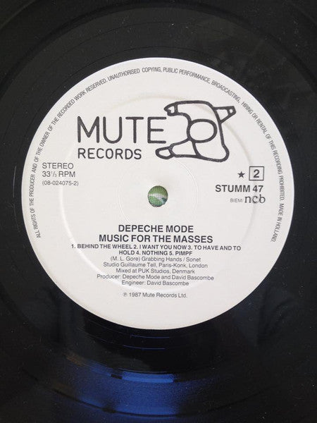 Depeche Mode - Music For The Masses - 1987