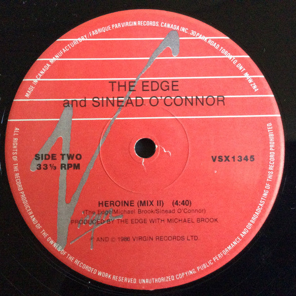 Edge, The With Sinéad O'Connor - Heroine (Theme From Captive) - 1986