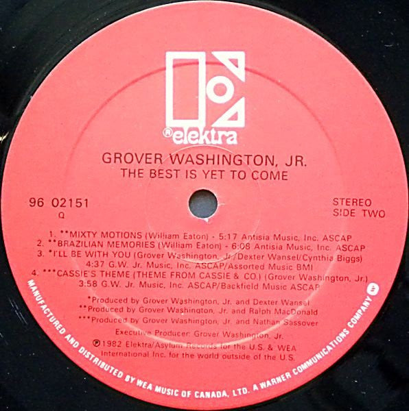 Grover Washington, Jr. - The Best Is Yet To Come