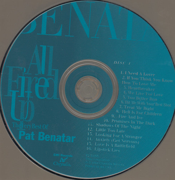 Pat Benatar - All Fired Up - The Very Best Of Pat Benatar (CD) - 1994