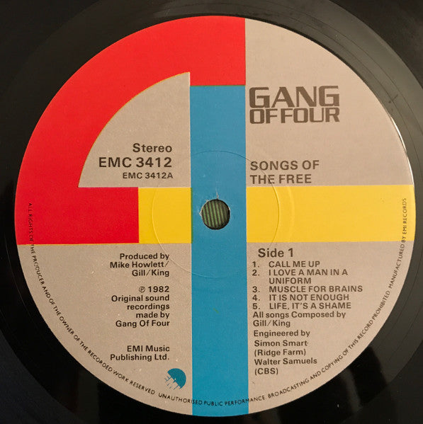 Gang Of Four - Songs Of The Free - 1982