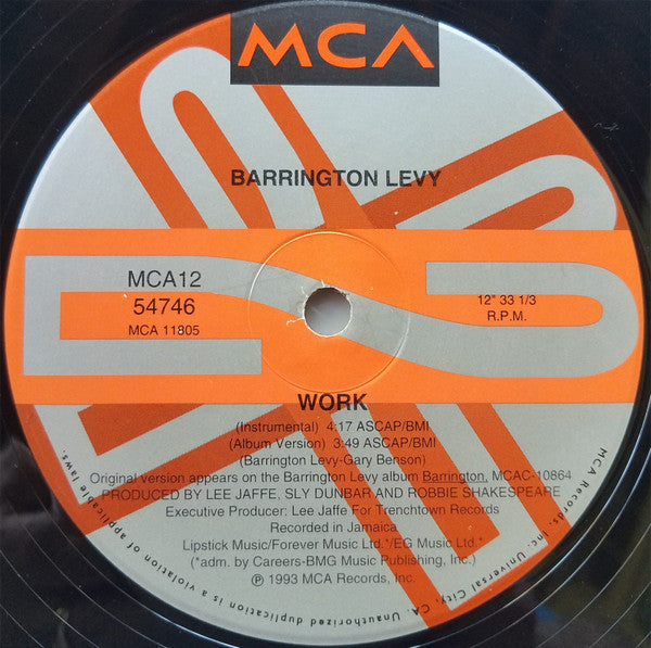 Barrington Levy - Work