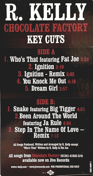 R. Kelly - Chocolate Factory - Key Cuts