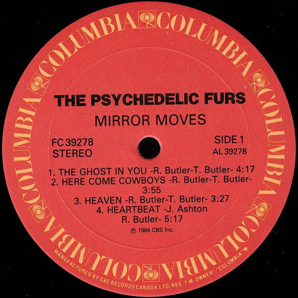 Psychedelic Furs, The - Mirror Moves - 1984
