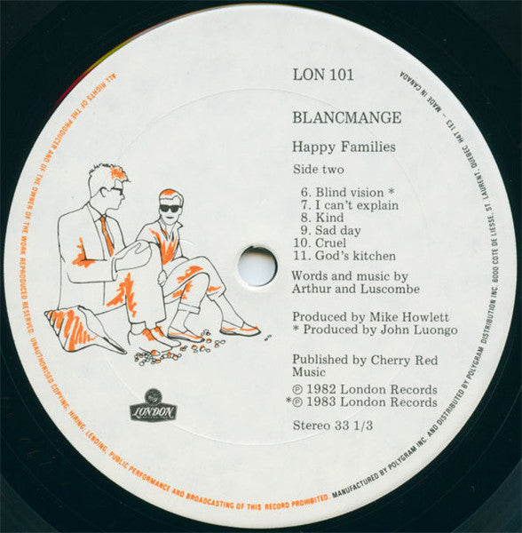 Blancmange - Happy Families - 1983