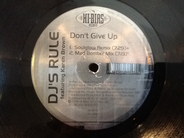DJ's Rule - Don't Give Up - 1998