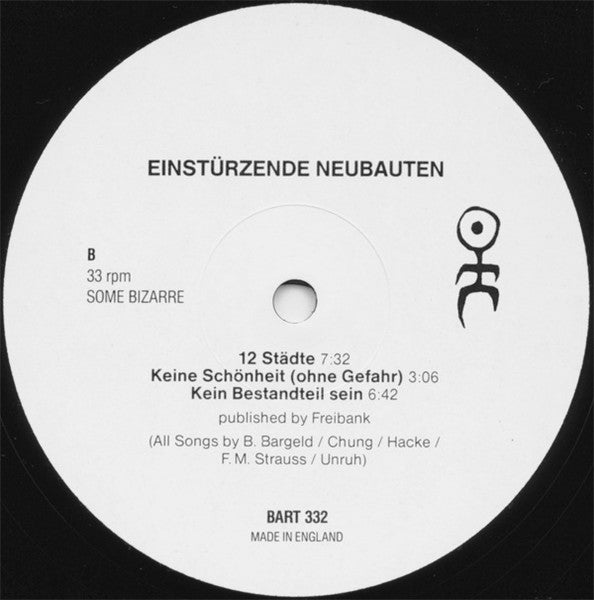 Einstürzende Neubauten - Fuenf Auf Der Nach Oben Offenen Richterskala Vinyl Record