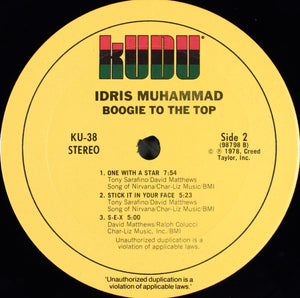Idris Muhammad - Boogie To The Top - 1978