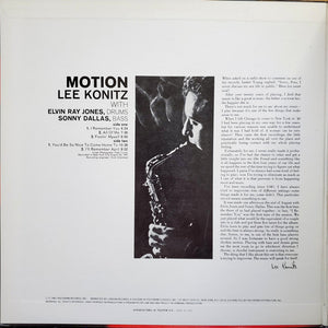 Lee Konitz - Motion - 1981