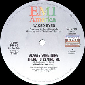 Naked Eyes - Always Something There To Remind Me (Remixed Version) / Voices In My Head - 1983