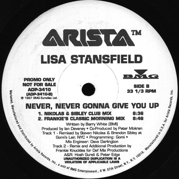 Lisa Stansfield - Never, Never Gonna Give You Up - 1997