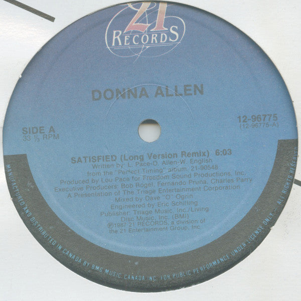 Donna Allen - Satisfied