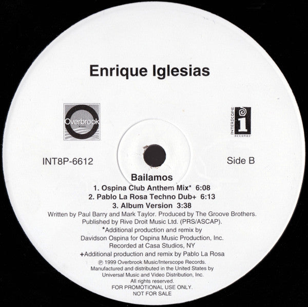 Enrique Iglesias - Bailamos - 1999