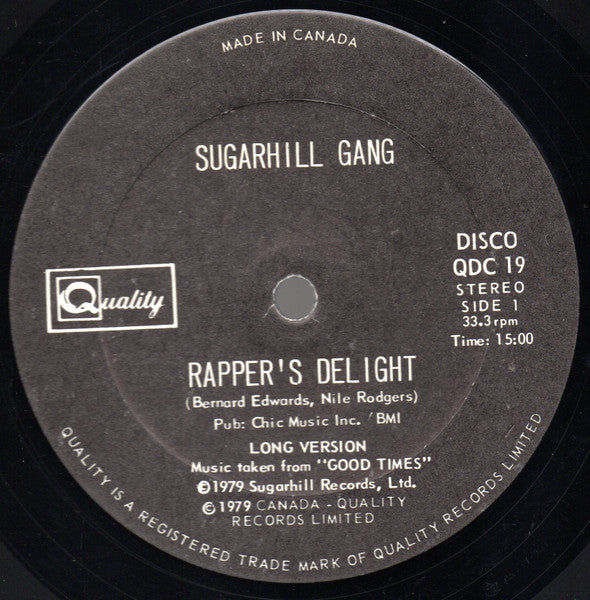Sugarhill Gang - Rapper's Delight - 1979