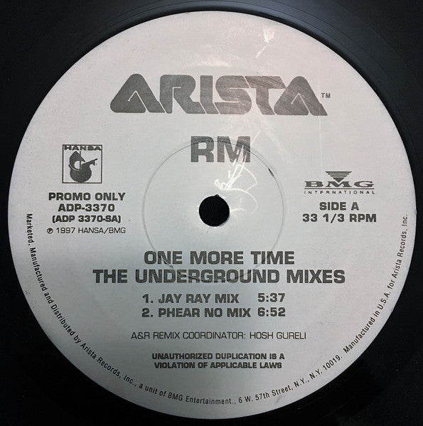 Real McCoy - One More Time (The Underground Mixes) - 1997