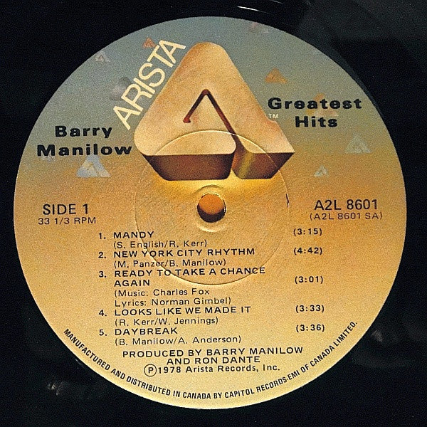 Barry Manilow - Greatest Hits - 1978