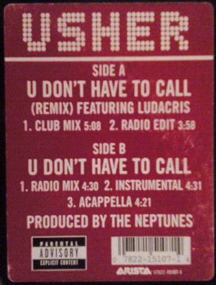 Usher - U Don't Have To Call (Remix)